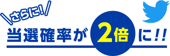さらに! 当選確率が2倍に!!